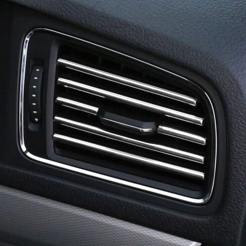 Car Air Conditioner Decoration Strip for Vent Outlet, Universal Waterproof Bendable Trim, Car Interior Accessories (Silver) in Saudi Arabia