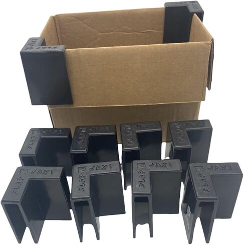 Carton Clips - Pack of 10 - Corrugated Cardboard Box Corner Flap Holders Clamps Set of 10 … in Saudi Arabia