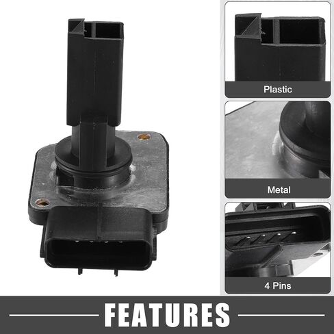 MAF Sensor No.XL3F-12B579-BA/XL3F12B579BA MAF Mass Air Flow Sensor for Ford F-150 1999-2003 Plastic Black in Saudi Arabia