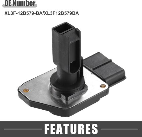 MAF Sensor No.XL3F-12B579-BA/XL3F12B579BA MAF Mass Air Flow Sensor for Ford F-150 1999-2003 Plastic Black in Saudi Arabia
