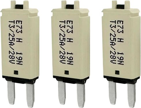 Mini ATM Manual Reset 15 Amp Circuit Breaker Fuse for Automotive Marine RV Car Truck Audio Battery Protection (T3) Manual Reset (15A, 1 Pack) in Saudi Arabia