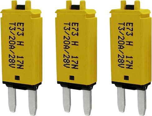 Mini ATM Manual Reset 15 Amp Circuit Breaker Fuse for Automotive Marine RV Car Truck Audio Battery Protection (T3) Manual Reset (15A, 1 Pack) in Saudi Arabia