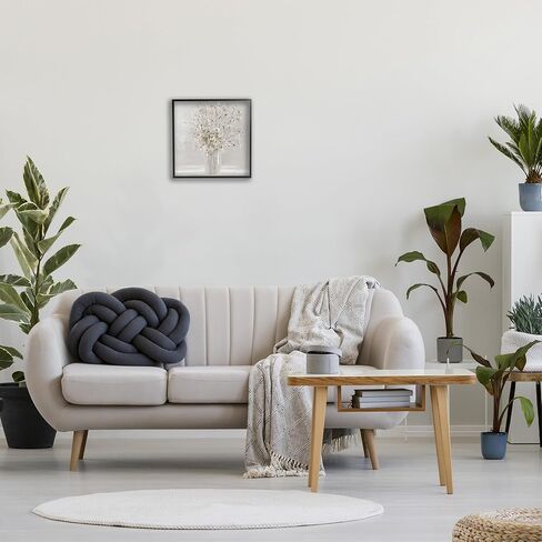 Stupell Industries White Flower Vase Arrangement Framed Wall Art, Design by Sally Swatland in Saudi Arabia