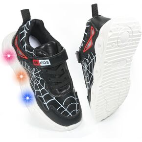 Children Spider Sneakers with Unique Illumination and Fashion Design