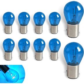 10 PCS 1157 Light Bulbs, S25 BAY15D Durable Mini Bulb, Super Bright Automotive Brake Light, Universal for Most Cars Brake Lights, Tail Lights, Reversing Lights, Rear Fog Lights (White)