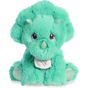 Aurora® Inspirational Precious Moments™ Tracey Triceratops Stuffed Animal - Cherished Memories - Enduring Comfort - Green 8.5 Inches