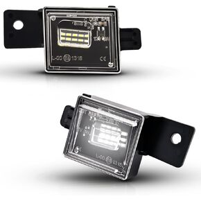 LED License Plate Lights Bright White Tag Lamp Assembly Replacement Compatible with Chevy 2015-2021 Colorado, 2014-2021 Silverado 1500, GMC 2015-2021 Canyon, 2014-2021 Sierra 1500, Pack of 2