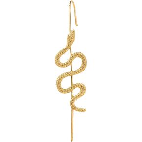 Helix Hooks Earrings Ear Wrap Crawler Hook Earrings for Women Men Gold Snake Personalized Cartilage Piercing Jewelry Gifts