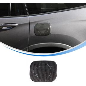 Fuel Filler Tank Cover Trim Compatible with Honda Pilot 2016-2022, Door Gas Cap Protector Cover Exterior Accessories ABS Material (Matte Black)