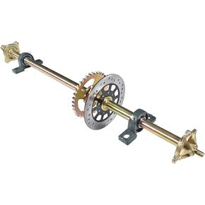 44 Rear Axle Shaft Kit with Chain Sprocket Brake Disc Pillow Block Wheel Hub for ATV Quad Go Kart Golf Cart in Saudi Arabia