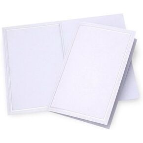 Gartner Studios Kraft Bifold Wedding Programs, Print At Home, Brown with White Insert, 8.5" x 11" Unfolded, Set of 50