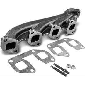 A-Premium Left Engine Exhaust Manifold Kit W/Gaskets & Studs & Nuts [SOHC 8Cyl 6.2L]Compatible with Ford F-150 2010-2014, F-250 F-350 Super Duty 2011-2020