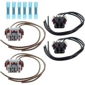 224-396-007 Headlight Turn Signal Harness for Freightliner Columbia 224396007 with Blue Heat Shrink Butt Connectors