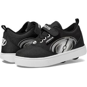 Heelys Pro 20 X2 (Little Big Kid/Adult) Wheeled Heel Shoe, Black/Grey/White, 13 US Unisex