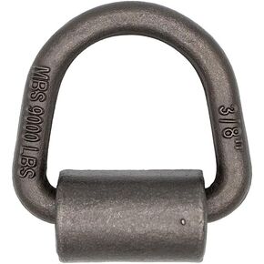 Mytee Products (8 Pack) 3/8" Heavy Duty Weld On D Ring - 9,000 LBS Breaking Strength Tie Down Anchor for Truck Bed - Forged D Rings for Trailer