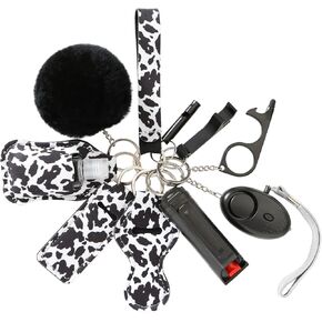 Wristlet Lanyard Keychain Set for Women Wallet Pom Pom Keychain Accessories