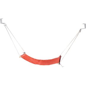 PATIKIL Foot Hammock Under Desk, Adjustable Foot Rest Sling with Hooks Portable Desk Footrest for Airplane Travel Home Office, Dark Green Style 1