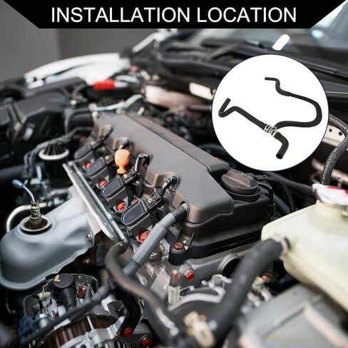 No.55038134AF مجموعة خرطوم سخان HVAC لكرايسلر 300 2005-2023 / خرطوم تبريد المبرد الداخلي / مطاط متين / قطعة واحدة باللون الأسود in Saudi Arabia