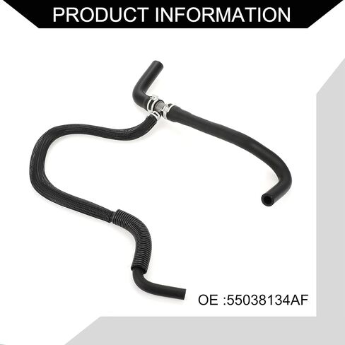 No.55038134AF مجموعة خرطوم سخان HVAC لكرايسلر 300 2005-2023 / خرطوم تبريد المبرد الداخلي / مطاط متين / قطعة واحدة باللون الأسود in Saudi Arabia