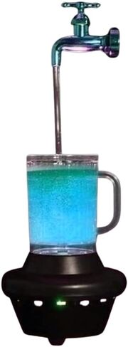 كوب البيرة السحري LED - نافورة سطح الطاولة متغيرة الألوان، مصباح وهمي للصنبور العائم للبار، ضوء ليلي وديكور داخلي، مثالي للمنزل والحانة والمكتب بالولايات المتحدة الأمريكية in Kuwait