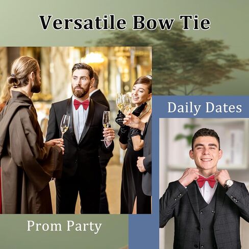 Oversized Bow Ties for Men, Mens Bow Tie Solid Color Pretied Bowtie Big Bowties for Tuxedo Wedding Banquets Party in Kuwait