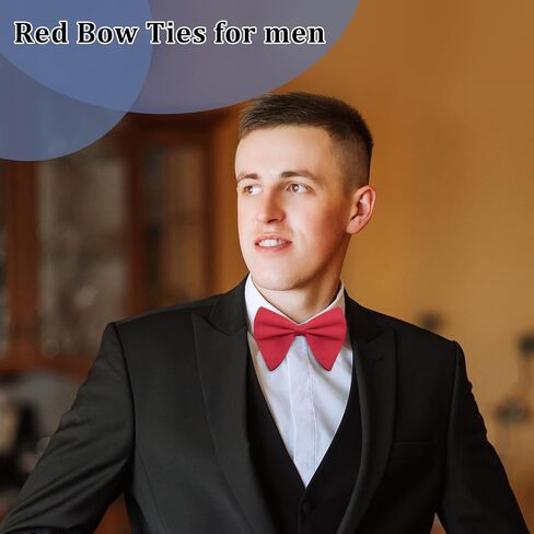 Oversized Bow Ties for Men, Mens Bow Tie Solid Color Pretied Bowtie Big Bowties for Tuxedo Wedding Banquets Party in Kuwait