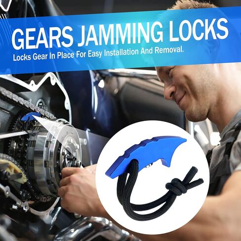 أداة تشويش التروس للدراجات النارية على الجليد ATV UTV الدراجة الترابية، محرك المحرك الأساسي، أداة إصلاح مربى العجلة المسننة، أداة تشويش أقفال التروس، إعداد عزم الدوران لأداة قفل التشويش لهوندا CRF450 in Kuwait