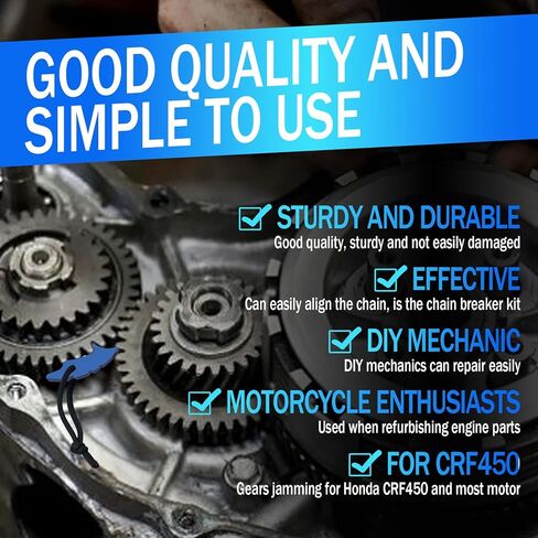 أداة تشويش التروس للدراجات النارية على الجليد ATV UTV الدراجة الترابية، محرك المحرك الأساسي، أداة إصلاح مربى العجلة المسننة، أداة تشويش أقفال التروس، إعداد عزم الدوران لأداة قفل التشويش لهوندا CRF450 in Kuwait