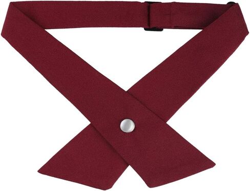 Men's Womens Solid Color Criss-Cross Bow Ties Adjustable Neck Tie for Uniform School in Saudi Arabia