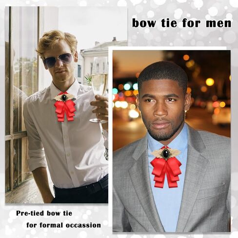 Mens Bow Tie Womens Tie Pre Tied Bow Tie for Men Ribbon Bowties for Party Wedding in Saudi Arabia