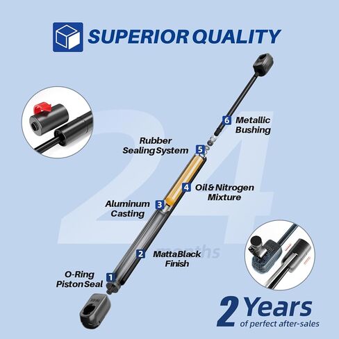 استبدال لـ 2008-2012 Ford Escape، Mazda Tribute، Mercury Mariner رفع النافذة الخلفية يدعم الصدمات الدعامات OEM # 6260 SG304099 OTUAYAUTO دعامات النوافذ الزجاجية الخلفية الممتازة (مجموعة من 2) in Kuwait