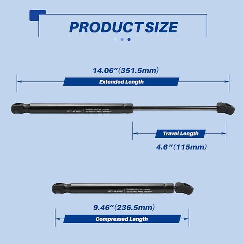 استبدال لـ 2008-2012 Ford Escape، Mazda Tribute، Mercury Mariner رفع النافذة الخلفية يدعم الصدمات الدعامات OEM # 6260 SG304099 OTUAYAUTO دعامات النوافذ الزجاجية الخلفية الممتازة (مجموعة من 2) in Kuwait