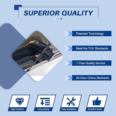 استبدال لـ 2008-2012 Ford Escape، Mazda Tribute، Mercury Mariner رفع النافذة الخلفية يدعم الصدمات الدعامات OEM # 6260 SG304099 OTUAYAUTO دعامات النوافذ الزجاجية الخلفية الممتازة (مجموعة من 2) in Kuwait