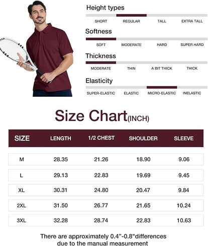 LLdress Men's Polo Golf Shirt Short Sleeve T-Shirts Pique Collared Shirts with Pocket in Saudi Arabia