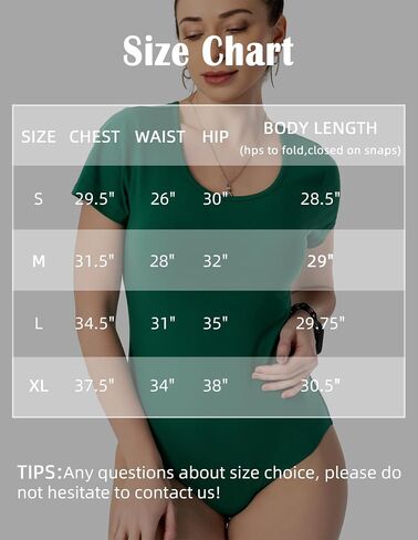 Women's Short Sleeve Bodysuit, Crew Neck Tops, Basic T-Shirt Bodysuit for Women in Saudi Arabia
