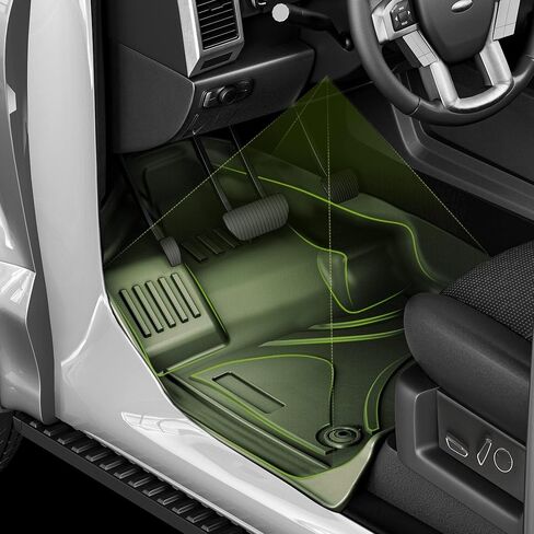 AUTOSAVER88 Floor Mats Fit for Jeep Wrangler 4XE 2021-2023 Hybrid 4 Door (Non JL or JK), Custom Fit Black TPE All-Weather 1st and 2nd Row 4XE Full Set Car Liners in Saudi Arabia