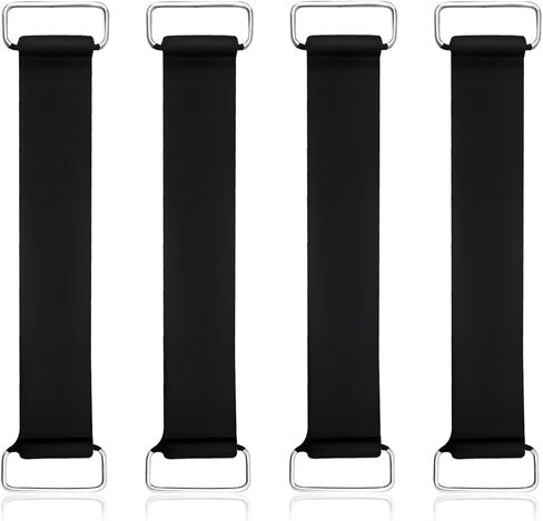 Motorcycle Battery Strap, Rubber Band Battery Fixed Strap Replacement, Stretchable Battery Strap Holder Belt with Metal Buckles, Scooter Motorcycle Accessories Parts (2 PCS) in Saudi Arabia