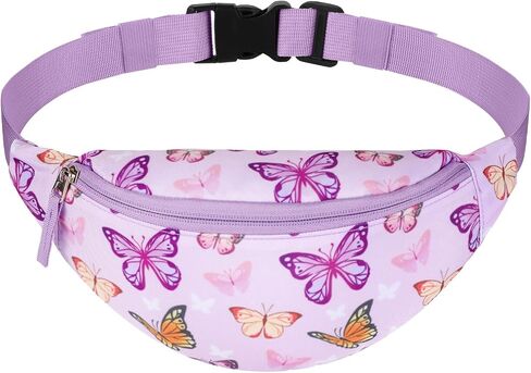 Unicorn Kids Fanny Pack for Girls, Travel Small Waist Bag Crossbody Belt Bag for Little Girls Toddler Cute Fanny Bag, Pink in Saudi Arabia