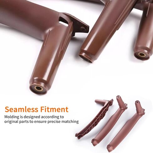 Car Door Handle Accessories Compatible with BMW X5 E70 07-13 / X6 E71 08-14 Door Pull Handle, Interior Door Handles Replace Trim Cover,3.0si 4.8i 30i 48i 35d 30i 50i 35i (Reddish Brown) in Saudi Arabia