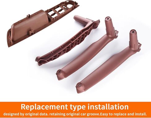 Car Door Handle Accessories Compatible with BMW X5 E70 07-13 / X6 E71 08-14 Door Pull Handle, Interior Door Handles Replace Trim Cover,3.0si 4.8i 30i 48i 35d 30i 50i 35i (Reddish Brown) in Saudi Arabia