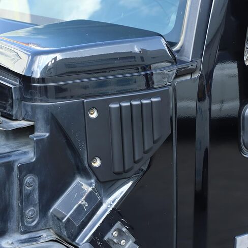 أغطية فتحات تهوية جانبية لغطاء محرك السيارة مناسبة لسيارة Hummer H2 2003-2009، غطاء شبكات تهوية جانبية للمحرك، غطاء فتحة تهوية جانبية للسيارة بغطاء خارجي (فضي) in Kuwait