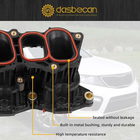 Dasbecan Engine Lower Intake Manifold with Gasket Compatible with Hyundai Santa Fe 2010-2012 Kia Sedona 2014 Kia Sorento 2011-2013 Replaces# 615-472 28310-3CAA0 283103CAA0 in Saudi Arabia