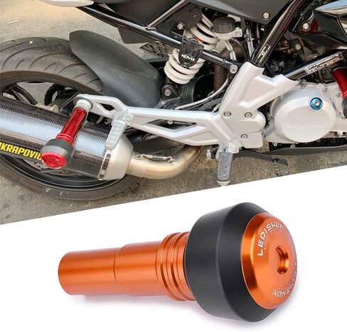 إكسسوارات منزلق للحماية من السقوط، منزلق عادم منزلق متوافق مع Husqvarna Svartpilen 401 Vitpilen 401 Svartpilen 250 (أسود) in Kuwait