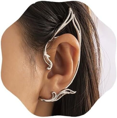 Elf Ear Cuff Fairy Ear Cuffs Cosplay Climber Earrings Non Pierced Wraps Fairy Accessories for Women 2Pcs in Saudi Arabia
