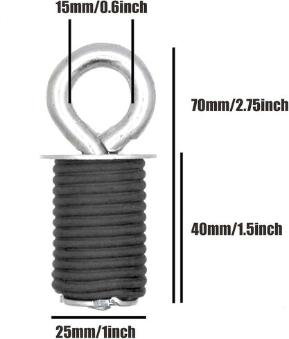 مرساة ربط للأسفل من KMFCDAE ATV مقاس 1 بوصة مجموعة من 4 مراسي للقفل والركوب UTV ATV تناسب Polaris RZR 900 1000 XP Turbo Sportsman Ace (أسود-4 قطع) in Kuwait