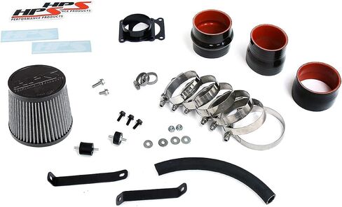 HPS Polish Cold Air Intake Kit Cool Long Ram CAI (Converts to shortram) 837-570P Compatible for 2002-2006 Nissan Altima 2.5L 4Cyl in Saudi Arabia