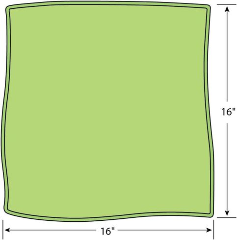Microfiber Towel, 300 GSM 18 DZ/MC 16" x 16", Blue (Pack of 12) in Saudi Arabia