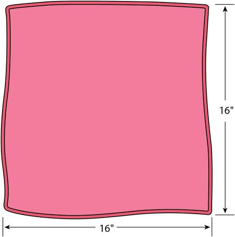 Microfiber Towel, 300 GSM 18 DZ/MC 16" x 16", Blue (Pack of 12) in Saudi Arabia
