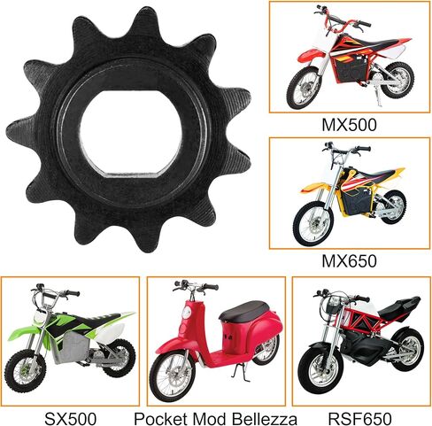 ضرس محرك سلسلة 11T أسنان 25H مع وصلات رئيسية متوافقة مع ماكينة الحلاقة MX650 MX500 SX500 Mini Bike Go Kart Cart MY1020 DC Motor Parts Mcgrath RSF650 Dirt Rocket Bike Kids Scooter in Saudi Arabia