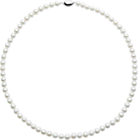 Pearl Necklace 3MM/4MM/6MM White Freshwater Pearl Choker Strands Necklace for Women/Mother/Girlfriend Jewelry Gifts for Wedding Birthday in Saudi Arabia